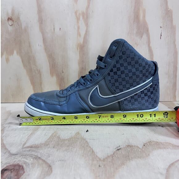 Nike - Vandal High Checked Checkerboard - Sneakers - Gray - Men's - 10 - Picture 9 of 11